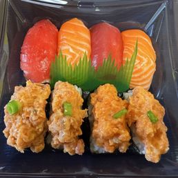 Bento B1 (Ahi and Salmon Nigiri and Spicy Ahi and Salmon Sushi)