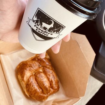 Founders Coffee - St Rose - Hula Girl hot and a bacon egg and cheese breakfast croissant - Coffee & Tea Near Me - Henderson, Nevada