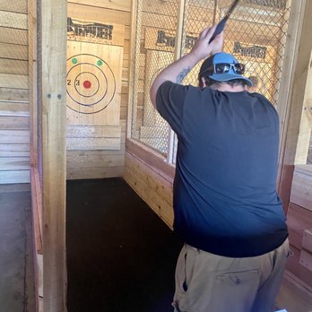 Timber Axe Throwing - Lane 1 - Axe Throwing Near Me - Hendersonville, North Carolina