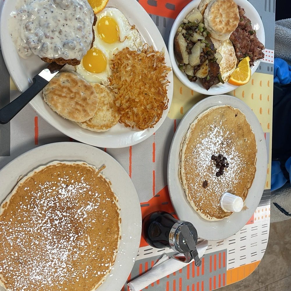 Country Fried Steak & Eggs Breakfast 1 Plain Pancake Breakfast Corned Beef Hash & Eggs Breakfast One Specialty Pancake