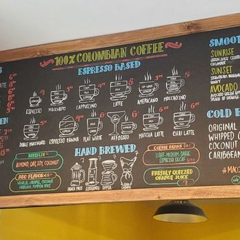 Macondo Calle 8 - Menu - Coffee Roasteries Near Me - Miami, Florida Macondo Calle 8 - Menu - Coffee Roasteries Near Me - Miami, Florida