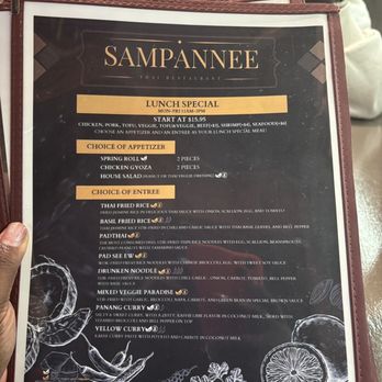 Sampannee Thai - Lunch menu - Thai Near Me - Washington, DC, District of Columbia Sampannee Thai - Lunch menu - Thai Near Me - Washington, DC, District of Columbia