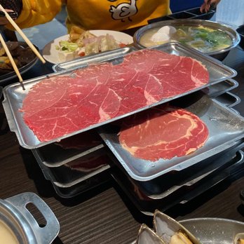 Shabuya - A tower of thinly sliced meats! - Hot Pot Near Me - Honolulu, Hawaii