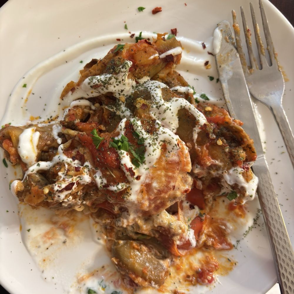 Bellissimo Restaurant - Banjan Borani: Eggplant, tomatoes, with a yummy yogurt-based sauce - Italian Near Me - Louisville, Kentucky Bellissimo Restaurant - Banjan Borani: Eggplant, tomatoes, with a yummy yogurt-based sauce - Italian Near Me - Louisville, Kentucky