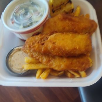 Dayton Taphouse - Fishin chips with napa-kale slaw & Cajun tartar - Burgers Near Me - Dayton, Nevada Dayton Taphouse - Fishin chips with napa-kale slaw & Cajun tartar - Burgers Near Me - Dayton, Nevada