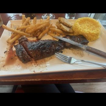 Gallo - Skirt steak with yellow rice and fries - Latin American Near Me - Patchogue, New York