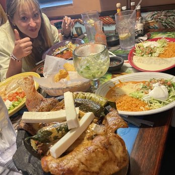 Mi Abuelito Mexican Restaurant - Molcajete and Chimichanga table. Margarita house Jalepeno with Cucumber was worthy of top shelf. - Mexican Near Me - Franklin, Indiana Mi Abuelito Mexican Restaurant - Molcajete and Chimichanga table. Margarita house Jalepeno with Cucumber was worthy of top shelf. - Mexican Near Me - Franklin, Indiana