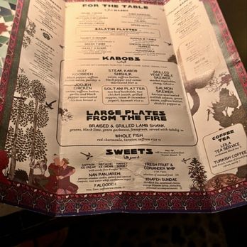 Leila - Dinner menu - Middle Eastern Near Me - San Diego, California