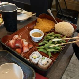 Chicken catsu bento box