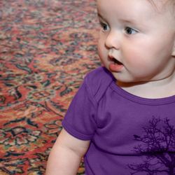 Baby Wit - Check out our eggplant organic onesies and toddler tees.