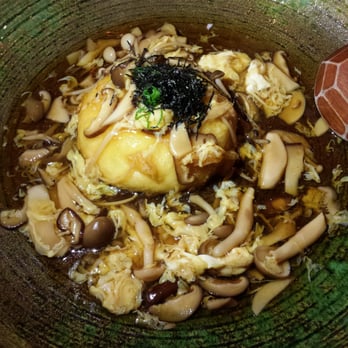 Kinjiro - Homemade agedashi tofu with shimeji and enoki ankake gravy. - Izakaya Near Me - Los Angeles, California Kinjiro - Homemade agedashi tofu with shimeji and enoki ankake gravy. - Izakaya Near Me - Los Angeles, California