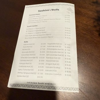 Ishikawa Sushi And Grill - To go menu - Sushi Bars Near Me - Saginaw, Texas Ishikawa Sushi And Grill - To go menu - Sushi Bars Near Me - Saginaw, Texas