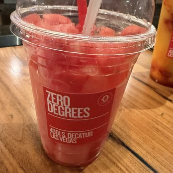Zero Degrees - Watermelon Slush - Bubble Tea Near Me - Las Vegas, Nevada Zero Degrees - Watermelon Slush - Bubble Tea Near Me - Las Vegas, Nevada
