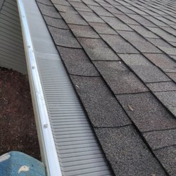 Johns Gutter Service - Newly installed micro mesh gutter guards.