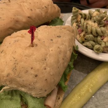 Chanticleer Eatery - Turkey avocado sandwich with pasta salad - American Near Me - Santa Rosa Beach, Florida Chanticleer Eatery - Turkey avocado sandwich with pasta salad - American Near Me - Santa Rosa Beach, Florida