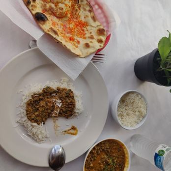 Bombay Grill - Black Dal and by far the best, freshest and hottest garlic Naan i have had so far. - Indian Near Me - Miami Beach, Florida Bombay Grill - Black Dal and by far the best, freshest and hottest garlic Naan i have had so far. - Indian Near Me - Miami Beach, Florida