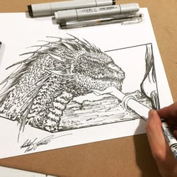 Think Sharp Studio - Dragon Sketch