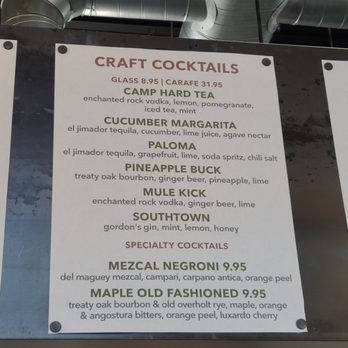 Camp Outpost - Drink menu - New American Near Me - San Antonio, Texas