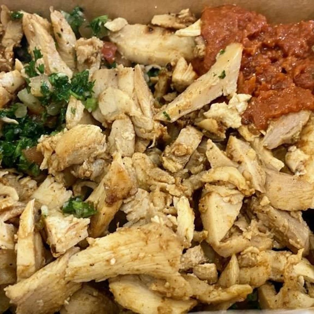 Tabouli with chicken added Tabouli with chicken added