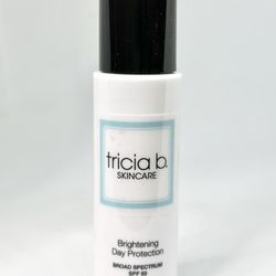 You can purchase this amazing Broad Spectrum SPF 50
Brightening Lotion online on our website www.triciabskincare.com