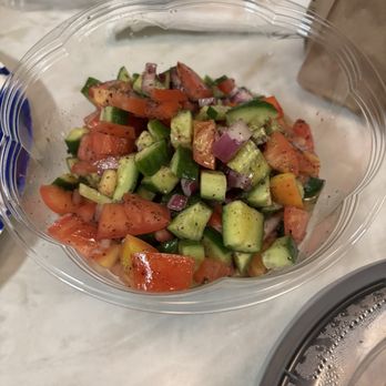 Mimoza Mediterranean Restaurant - Coban Salad (Turkish Shepherd Salad) - refreshing salad but not filling - Mediterranean Near Me - San Diego, California Mimoza Mediterranean Restaurant - Coban Salad (Turkish Shepherd Salad) - refreshing salad but not filling - Mediterranean Near Me - San Diego, California