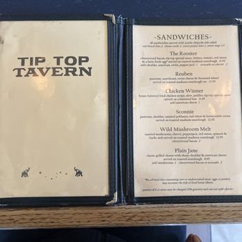 Tip Top Tavern - Menu 1 - New American Near Me - Madison, Wisconsin Tip Top Tavern - Menu 1 - New American Near Me - Madison, Wisconsin