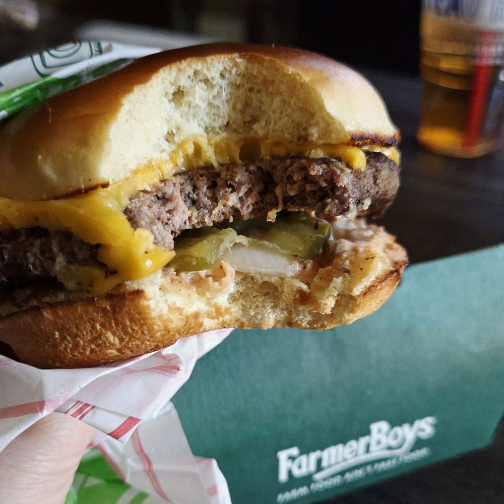 Farmer Boys - Natural Cheeseburger. - Burgers Near Me - Tolleson, Arizona Farmer Boys - Natural Cheeseburger. - Burgers Near Me - Tolleson, Arizona