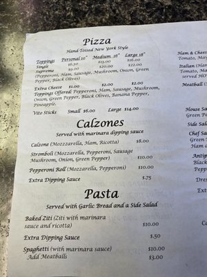 Menu photo 2 Vito's Pizza Vinton, VA Menu photo 2 Vito's Pizza Vinton, VA