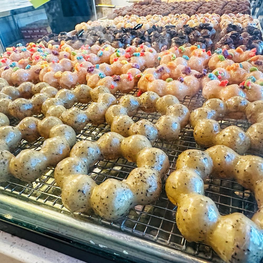 Domo Desserts - Mochi doughnut display - Donuts Near Me - Temecula, California Domo Desserts - Mochi doughnut display - Donuts Near Me - Temecula, California