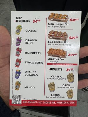 Menu photo 2 Slap Burger Paterson, NJ Menu photo 2 Slap Burger Paterson, NJ