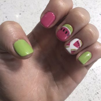 Pearly Nail Spa - Watermelon nails - Nail Salons Near Me - Azusa, California Pearly Nail Spa - Watermelon nails - Nail Salons Near Me - Azusa, California