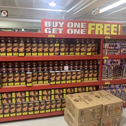 Clearly sitting on the top of this two sided rack. In the middle of an isle. With the same items back to back. BOGO FREE!!! Clearly sitting on the top of this two sided rack. In the middle of an isle. With the same items back to back. BOGO FREE!!!
