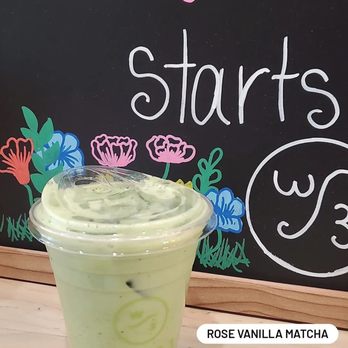 Wave 3 Coffee and Chocolate - Rose vanilla matcha.. can be hot or cold - Coffee & Tea Near Me - Atlanta, Georgia