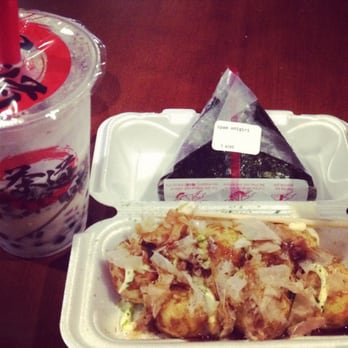 Tea Do - Boston - Spam onigiri, takoyaki, and fire dragon! All good! - Coffee & Tea Near Me - Boston, Massachusetts
