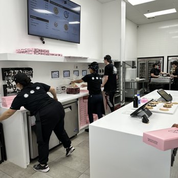 Crumbl - Bellaire - Interior - prepping all the orders. You can order at the counter or electronically on the iPads at the entrance! - Bakeries Near Me - Bellaire, Texas Crumbl - Bellaire - Interior - prepping all the orders. You can order at the counter or electronically on the iPads at the entrance! - Bakeries Near Me - Bellaire, Texas