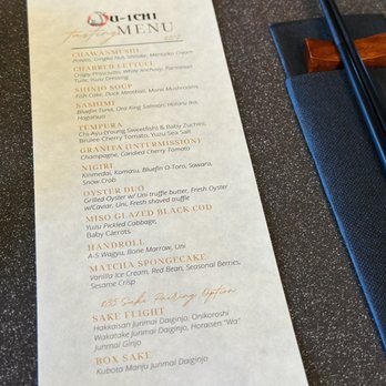Ju-ichi - Omakase Menu ($125 with 11 dishes) - Sushi Bars Near Me - San Diego, California