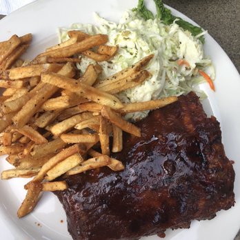 Winston's Grille - 1/2 rack with fries and slaw - American Near Me - Raleigh, North Carolina Winston's Grille - 1/2 rack with fries and slaw - American Near Me - Raleigh, North Carolina