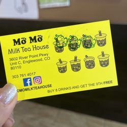Mo Mo Tea - Reward card - buy 8 get 1 free