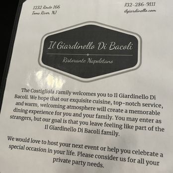 Il Giardinello Ristorante - Italian Near Me - Toms River, New Jersey Il Giardinello Ristorante - Italian Near Me - Toms River, New Jersey