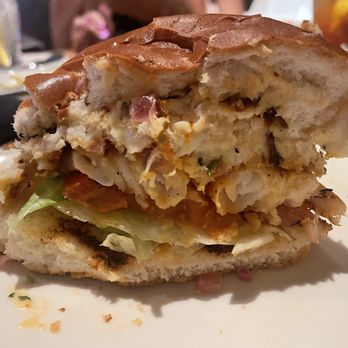 Bonefish Grill - Unicorn fish sandwich, blackened. Add a crabcake on top. - Seafood Near Me - Belleair Bluffs, Florida Bonefish Grill - Unicorn fish sandwich, blackened. Add a crabcake on top. - Seafood Near Me - Belleair Bluffs, Florida