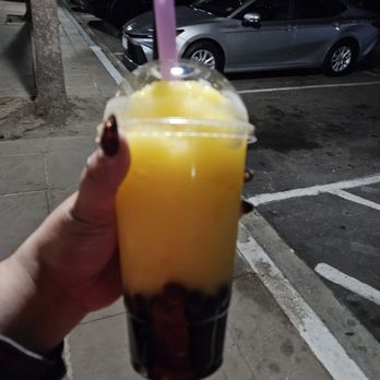 Sip and Bite Bistro - My mango smoothy with extra boba - Sandwiches Near Me - Pomona, California Sip and Bite Bistro - My mango smoothy with extra boba - Sandwiches Near Me - Pomona, California
