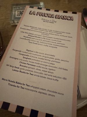 Menu photo 2 La Pecora Bianca New York, NY Menu photo 2 La Pecora Bianca New York, NY