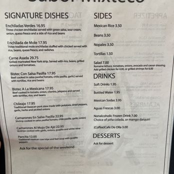 Sabor Mixteco - Menu - Mexican Near Me - Wheaton, Maryland