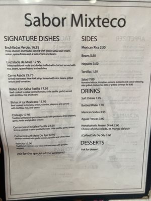 Menu photo 4 Sabor Mixteco Wheaton, MD