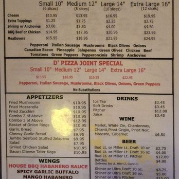 D Pizza Joint - Pizza Menu - Pizza Near Me - South Padre Island, Texas D Pizza Joint - Pizza Menu - Pizza Near Me - South Padre Island, Texas