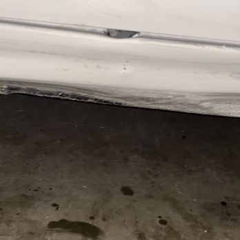 Bumper Xpert - Before the repair see inner door hole and scrapped rocker panel from curb. - Body Shops Near Me - Santee, California