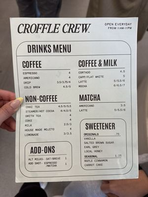 Menu photo 5 Croffle Crew Happy Valley, OR