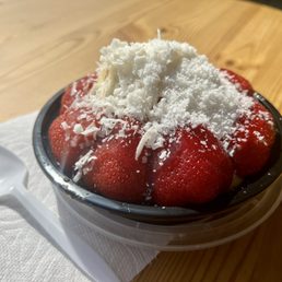 Acai bowl. Acai, bananas, granola, strawberry, coconut, honey, and PB (upon request) Acai bowl. Acai, bananas, granola, strawberry, coconut, honey, and PB (upon request)
