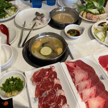 Go Shabu - The first round spread - Buffets Near Me - Houston, Texas
