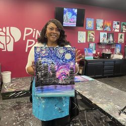 Pinot's Palette - The finished piece!